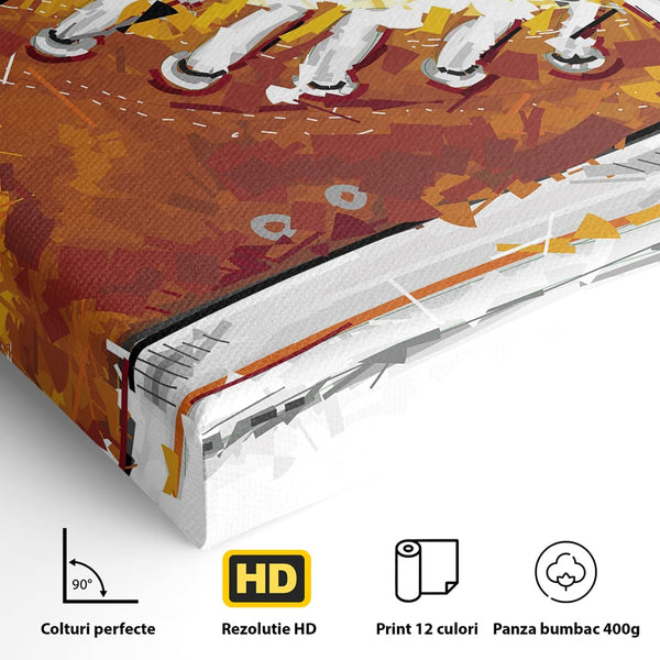 Tablou Canvas Premium LuxCanva® B1123, Tenisi Converse ,  Culori, Baschet, Converse, Dormitor, Chuck Taylor, Sport, Portocaliu, Copii, Culori Vibrante