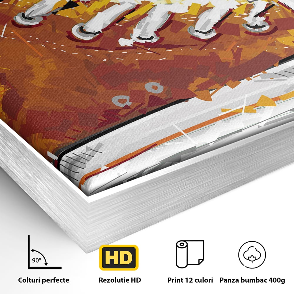 Tablou Canvas Premium LuxCanva® B1123, Tenisi Converse ,  Culori, Baschet, Converse, Dormitor, Chuck Taylor, Sport, Portocaliu, Copii, Culori Vibrante
