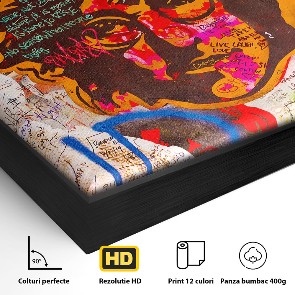 Tablou Canvas Premium LuxCanva® B1124, The Amazing John Lennon , Culori, Living, Muzician, Idol, Formatie, The Beatles, Activist, Marea Britanie, Artist, Culori Vibrante