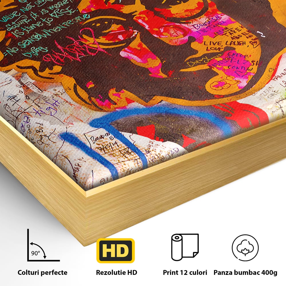 Tablou Canvas Premium LuxCanva® B1124, The Amazing John Lennon , Culori, Living, Muzician, Idol, Formatie, The Beatles, Activist, Marea Britanie, Artist, Culori Vibrante