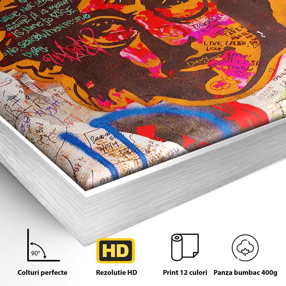 Tablou Canvas Premium LuxCanva® B1124, The Amazing John Lennon , Culori, Living, Muzician, Idol, Formatie, The Beatles, Activist, Marea Britanie, Artist, Culori Vibrante