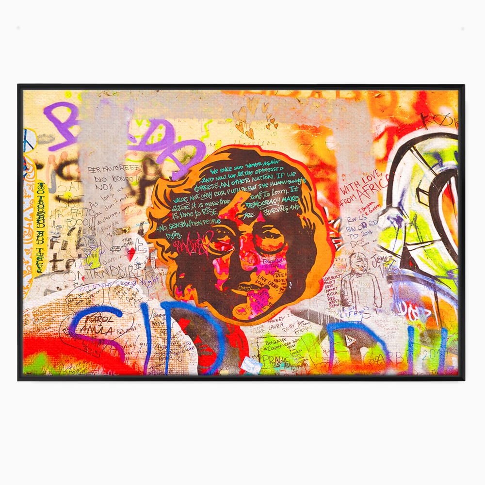 Tablou Canvas Premium LuxCanva® B1124, The Amazing John Lennon , Culori, Living, Muzician, Idol, Formatie, The Beatles, Activist, Marea Britanie, Artist, Culori Vibrante