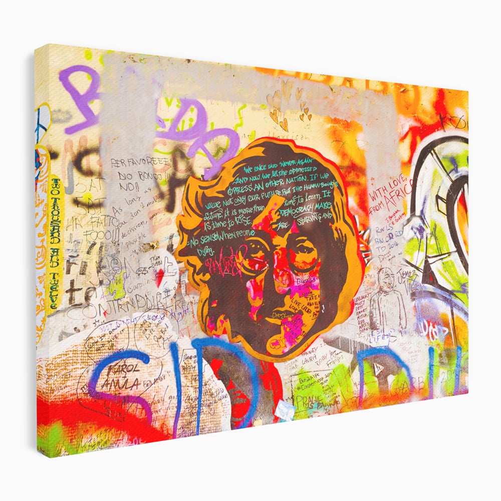Tablou Canvas Premium LuxCanva® B1124, The Amazing John Lennon , Culori, Living, Muzician, Idol, Formatie, The Beatles, Activist, Marea Britanie, Artist, Culori Vibrante