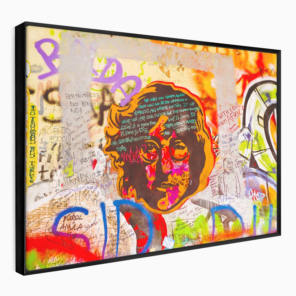 Tablou Canvas Premium LuxCanva® B1124, The Amazing John Lennon , Culori, Living, Muzician, Idol, Formatie, The Beatles, Activist, Marea Britanie, Artist, Culori Vibrante