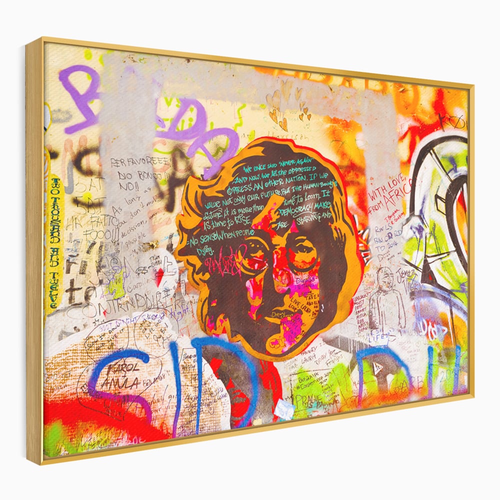 Tablou Canvas Premium LuxCanva® B1124, The Amazing John Lennon , Culori, Living, Muzician, Idol, Formatie, The Beatles, Activist, Marea Britanie, Artist, Culori Vibrante