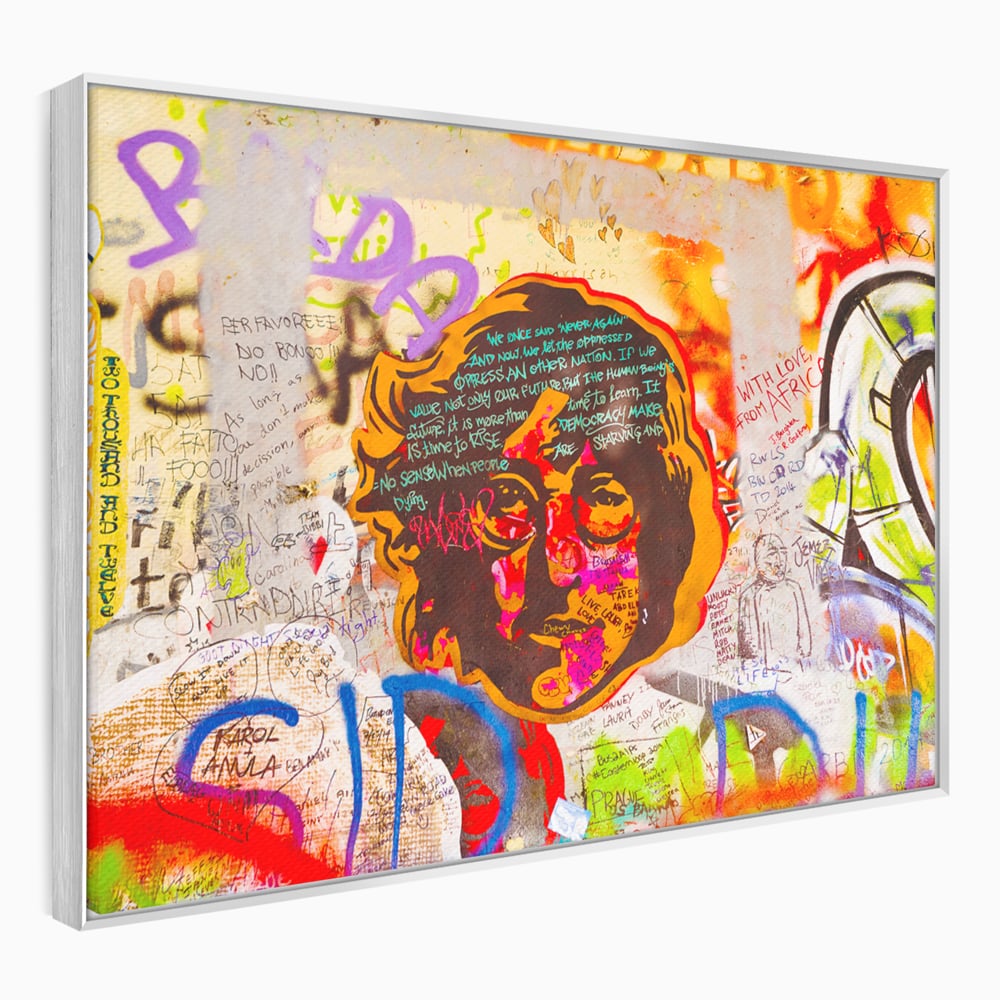Tablou Canvas Premium LuxCanva® B1124, The Amazing John Lennon , Culori, Living, Muzician, Idol, Formatie, The Beatles, Activist, Marea Britanie, Artist, Culori Vibrante