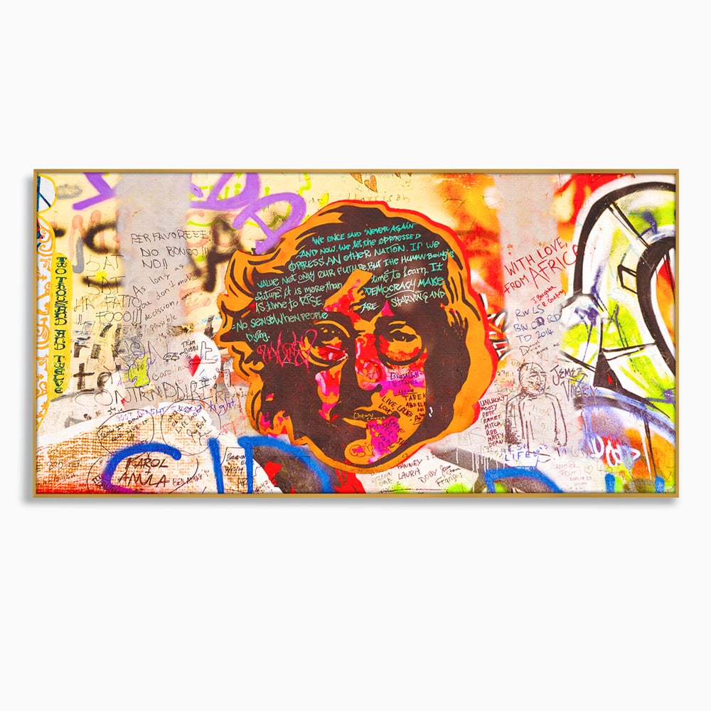 Tablou Canvas Premium LuxCanva® B1124, The Amazing John Lennon , Culori, Living, Muzician, Idol, Formatie, The Beatles, Activist, Marea Britanie, Artist, Culori Vibrante