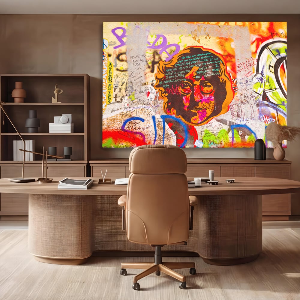 Tablou Canvas Premium LuxCanva® B1124, The Amazing John Lennon , Culori, Living, Muzician, Idol, Formatie, The Beatles, Activist, Marea Britanie, Artist, Culori Vibrante