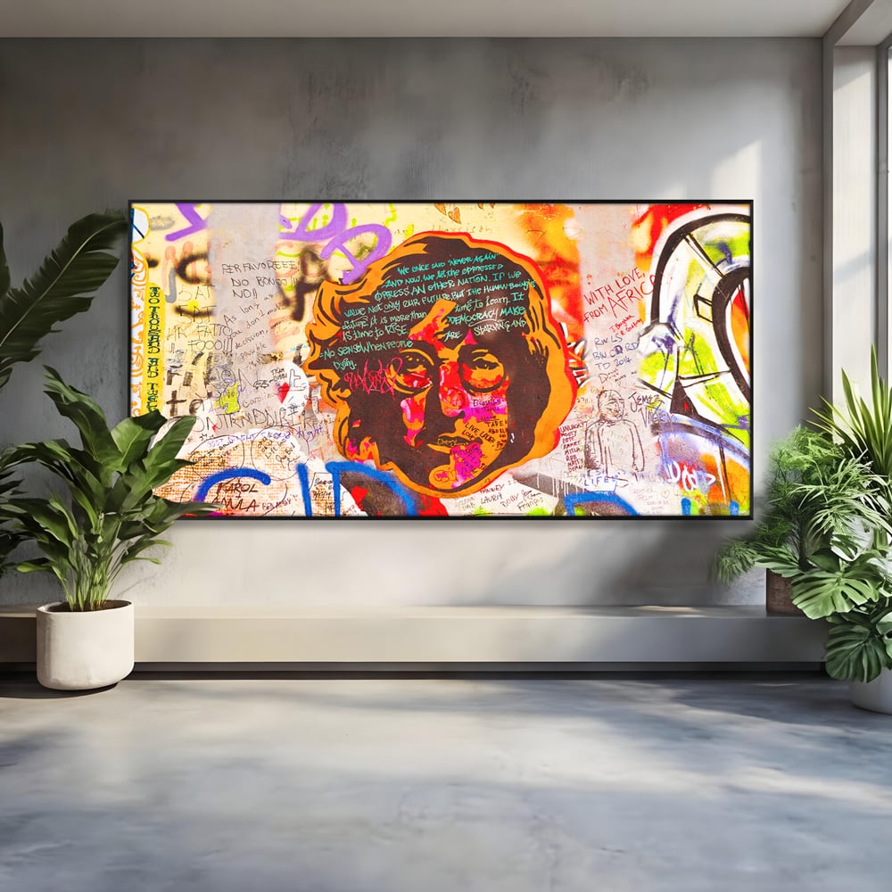 Tablou Canvas Premium LuxCanva® B1124, The Amazing John Lennon , Culori, Living, Muzician, Idol, Formatie, The Beatles, Activist, Marea Britanie, Artist, Culori Vibrante