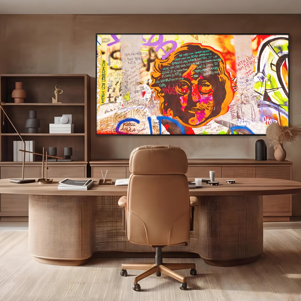 Tablou Canvas Premium LuxCanva® B1124, The Amazing John Lennon , Culori, Living, Muzician, Idol, Formatie, The Beatles, Activist, Marea Britanie, Artist, Culori Vibrante
