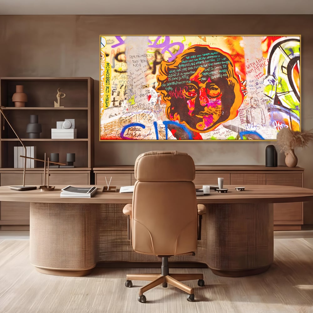 Tablou Canvas Premium LuxCanva® B1124, The Amazing John Lennon , Culori, Living, Muzician, Idol, Formatie, The Beatles, Activist, Marea Britanie, Artist, Culori Vibrante