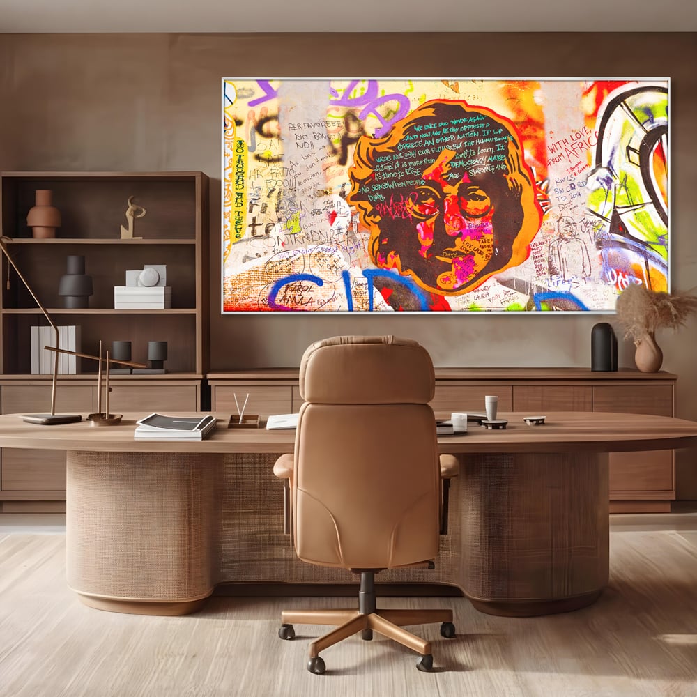 Tablou Canvas Premium LuxCanva® B1124, The Amazing John Lennon , Culori, Living, Muzician, Idol, Formatie, The Beatles, Activist, Marea Britanie, Artist, Culori Vibrante