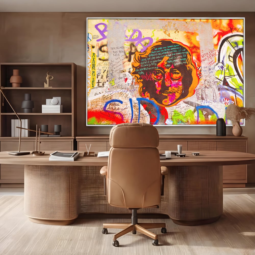 Tablou Canvas Premium LuxCanva® B1124, The Amazing John Lennon , Culori, Living, Muzician, Idol, Formatie, The Beatles, Activist, Marea Britanie, Artist, Culori Vibrante
