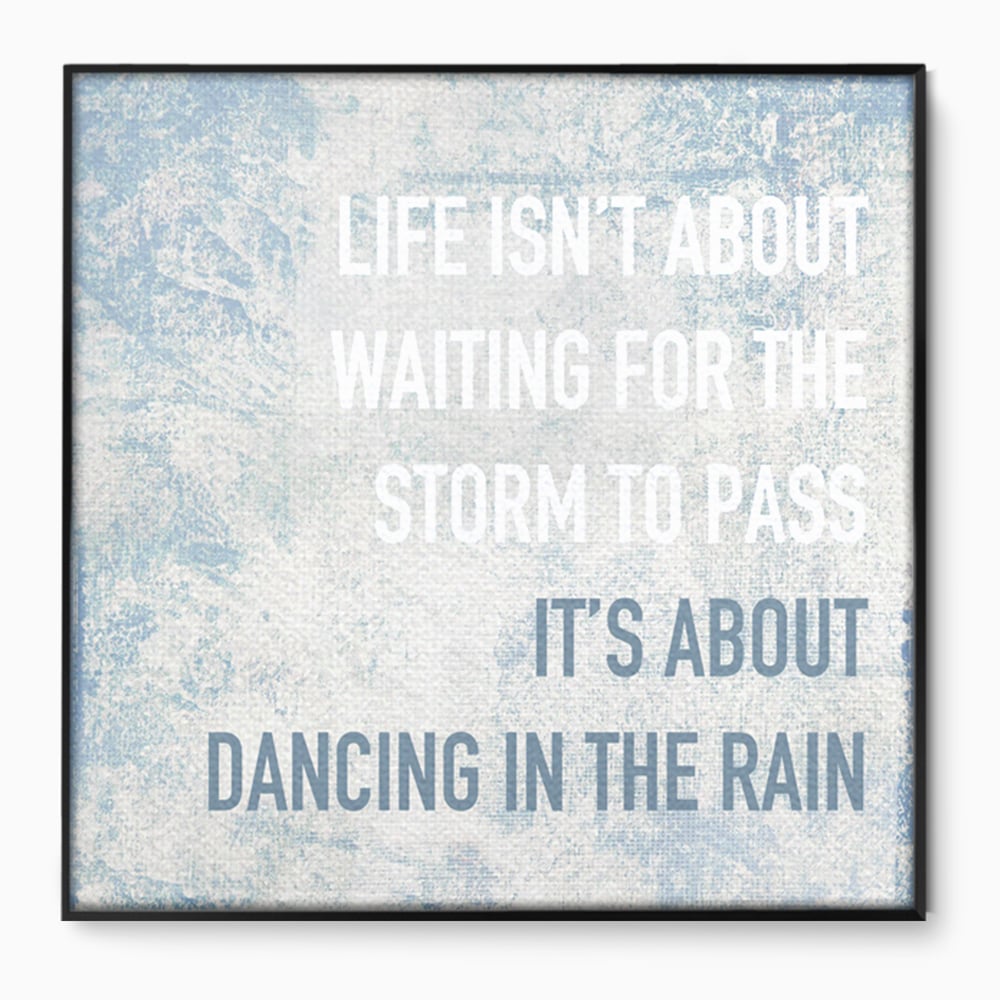 Tablou Canvas Premium LuxCanva® B1125, Dancing In The Rain , Culori, Dans, Ploaie, Living Room, Incurajare, Motivational, Birou, Culori Vibrante