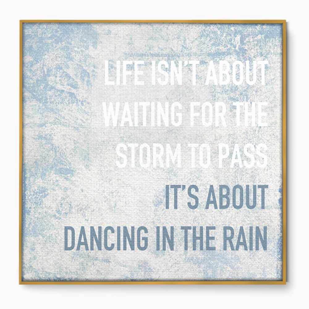 Tablou Canvas Premium LuxCanva® B1125, Dancing In The Rain , Culori, Dans, Ploaie, Living Room, Incurajare, Motivational, Birou, Culori Vibrante
