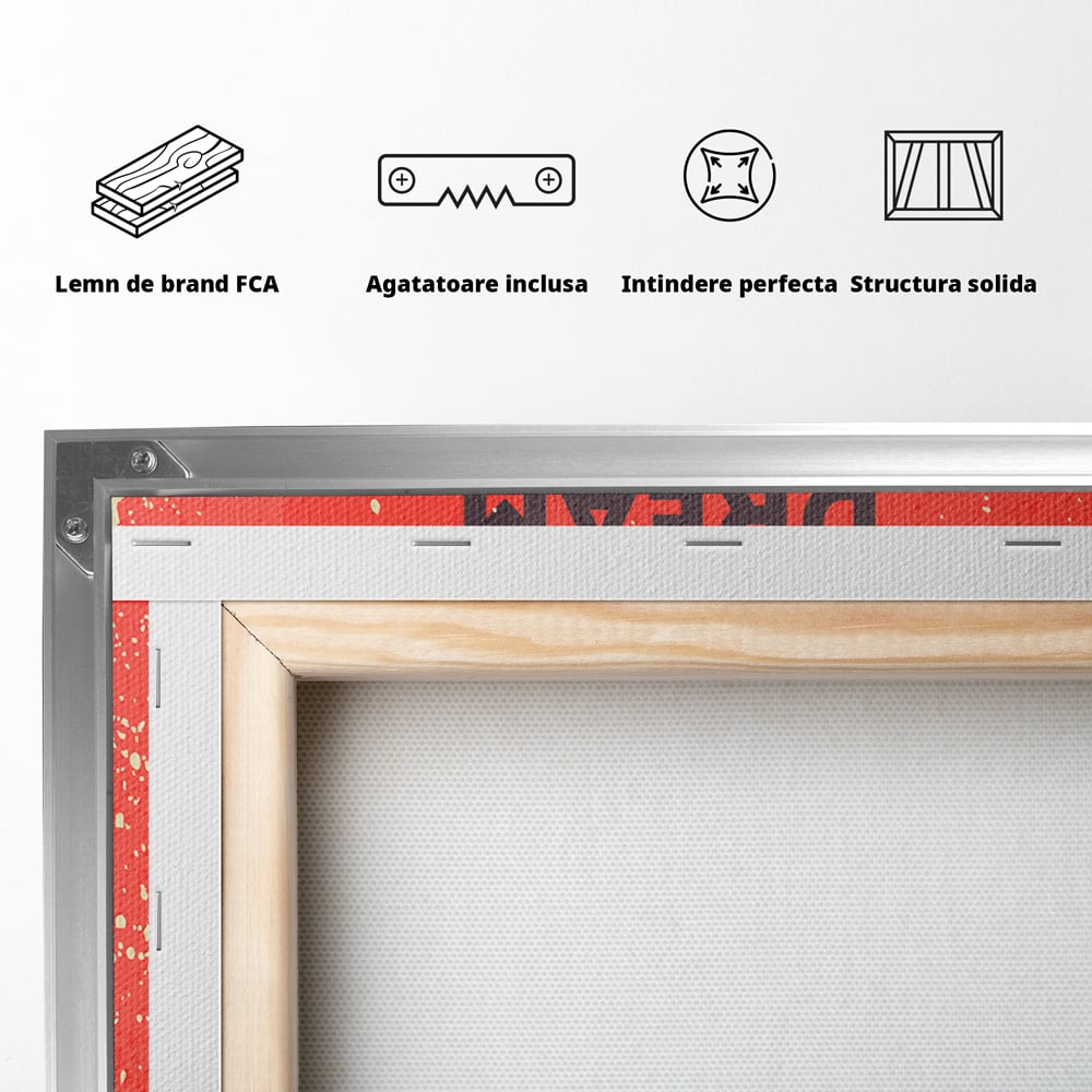 Tablou Canvas Premium LuxCanva® B1126, Visele Devin Realitate , Culori, Vise, Indeplinire, Living Room, Dorinte, Motivational, Birou, Culori Vibrante