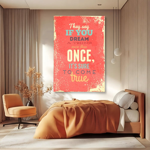 Tablou Canvas Premium LuxCanva® B1126, Visele Devin Realitate , Culori, Vise, Indeplinire, Living Room, Dorinte, Motivational, Birou, Culori Vibrante