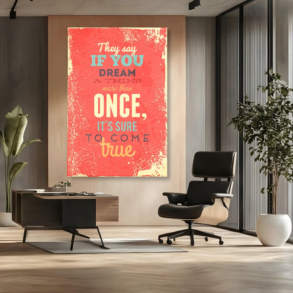 Tablou Canvas Premium LuxCanva® B1126, Visele Devin Realitate , Culori, Vise, Indeplinire, Living Room, Dorinte, Motivational, Birou, Culori Vibrante