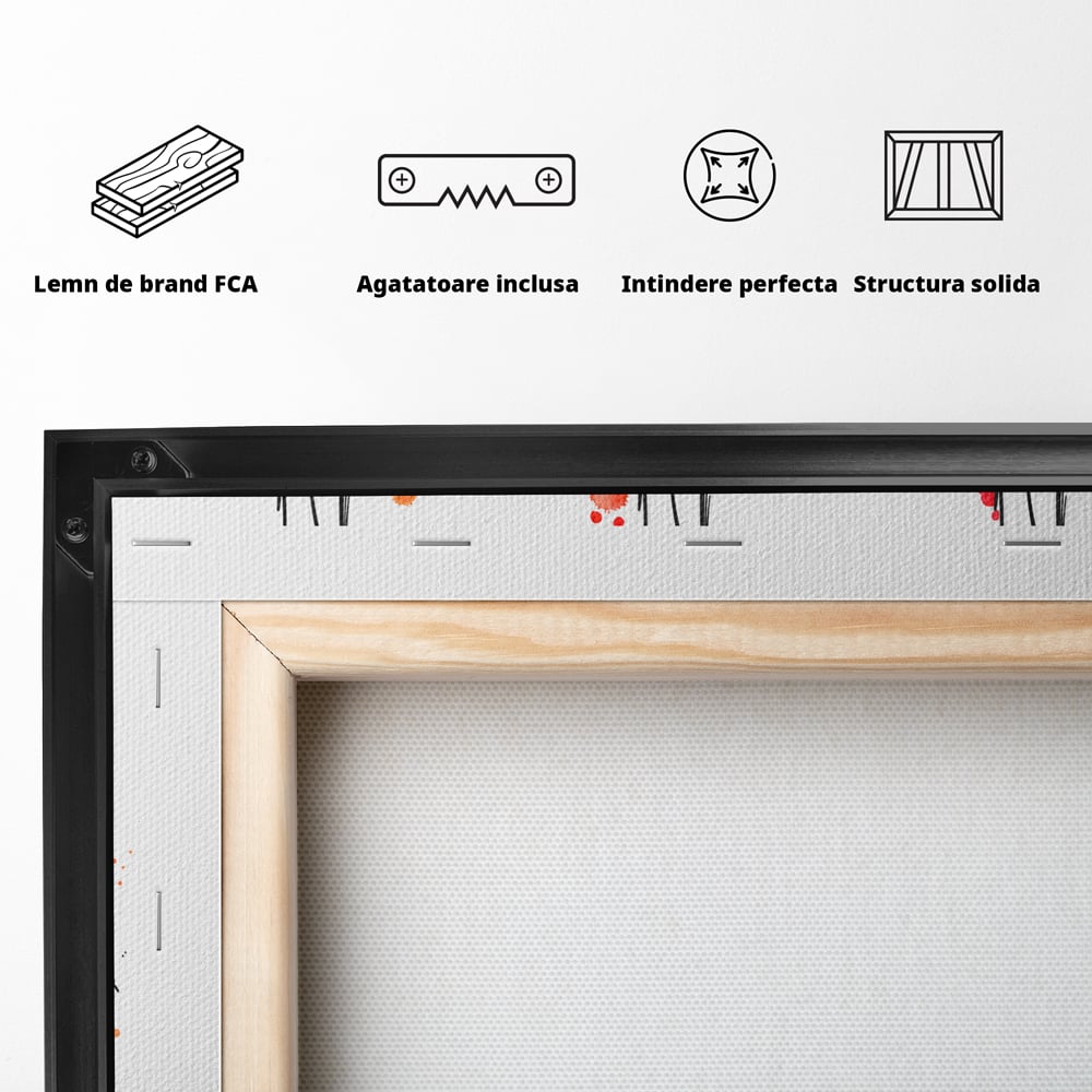 Tablou Canvas Premium LuxCanva® B1130, Oja Perfecta , Manichiura, Salon Infrumusetare, Pedichiura, Estetica, Unghii, Rosu, Culori Vibrante