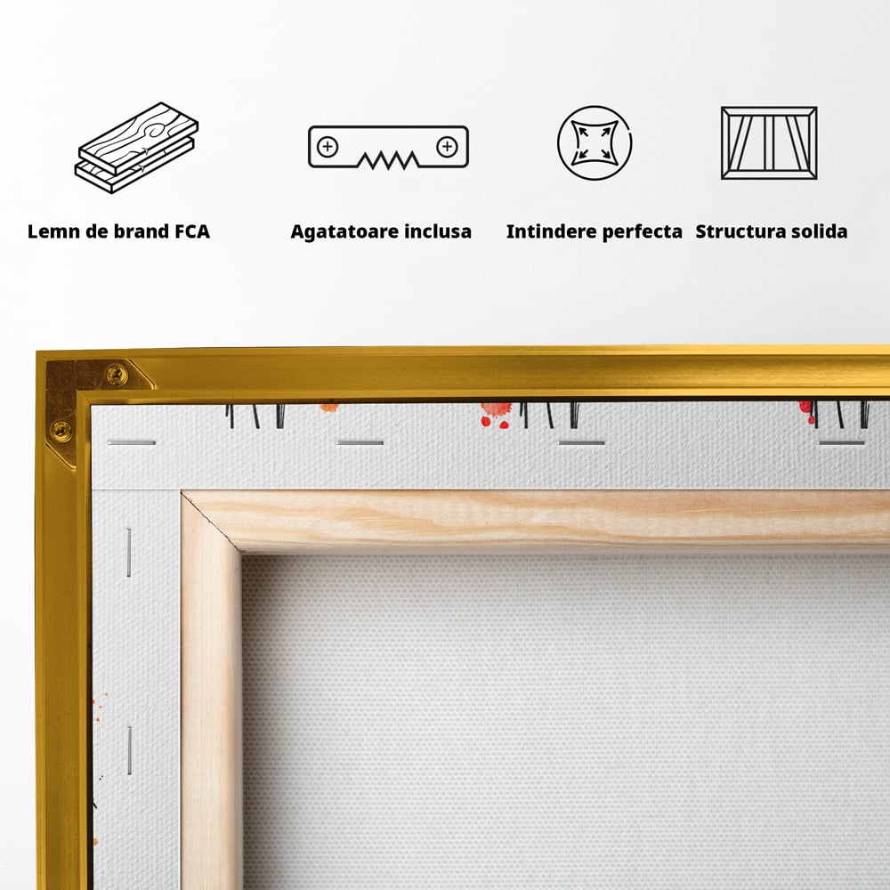 Tablou Canvas Premium LuxCanva® B1130, Oja Perfecta , Manichiura, Salon Infrumusetare, Pedichiura, Estetica, Unghii, Rosu, Culori Vibrante