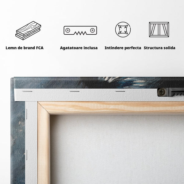 Tablou Canvas Premium LuxCanva® B1132, Regele Rock 'n' Roll-ului , Elvis Aaron Presley, Living, The King, Gospel, Memphis, Blues, Chitara, Culori Vibrante