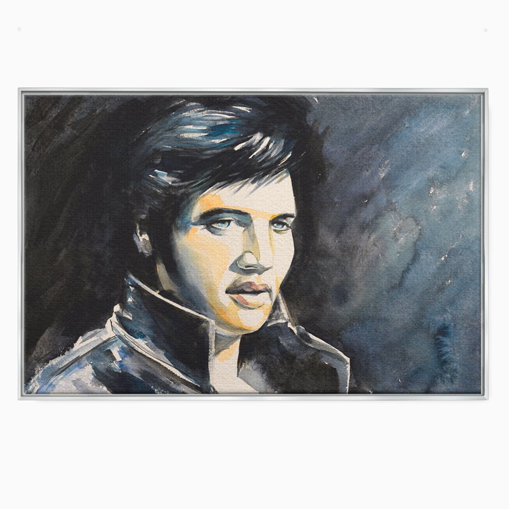 Tablou Canvas Premium LuxCanva® B1132, Regele Rock 'n' Roll-ului , Elvis Aaron Presley, Living, The King, Gospel, Memphis, Blues, Chitara, Culori Vibrante
