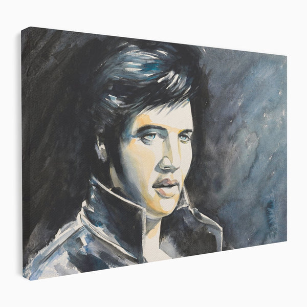 Tablou Canvas Premium LuxCanva® B1132, Regele Rock 'n' Roll-ului , Elvis Aaron Presley, Living, The King, Gospel, Memphis, Blues, Chitara, Culori Vibrante