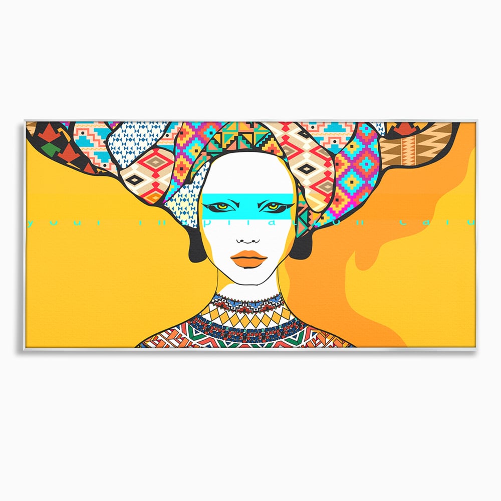 Tablou Canvas Premium LuxCanva® B1133, African Women , Femei, Living, Turban, Frumusete, Trib, Dormitor, Africa, Culori Vibrante