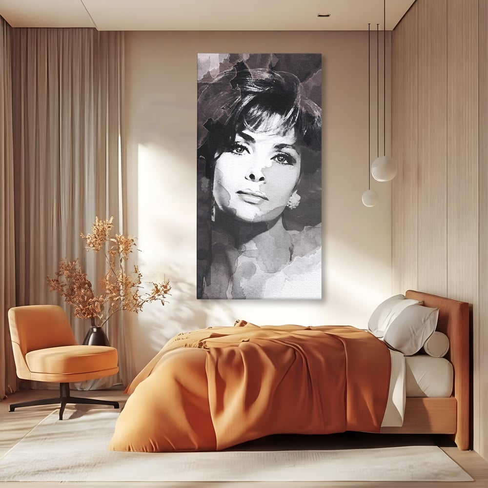 Tablou Canvas Premium LuxCanva® B1134, Diva Sophia Loren , Femeie, Living, Actrita, Italia, Fashion Icon, Dormitor, Celebritate, Oscar