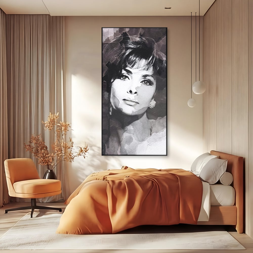 Tablou Canvas Premium LuxCanva® B1134, Diva Sophia Loren , Femeie, Living, Actrita, Italia, Fashion Icon, Dormitor, Celebritate, Oscar