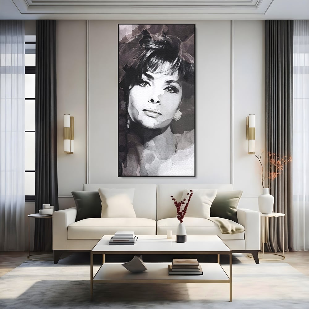 Tablou Canvas Premium LuxCanva® B1134, Diva Sophia Loren , Femeie, Living, Actrita, Italia, Fashion Icon, Dormitor, Celebritate, Oscar