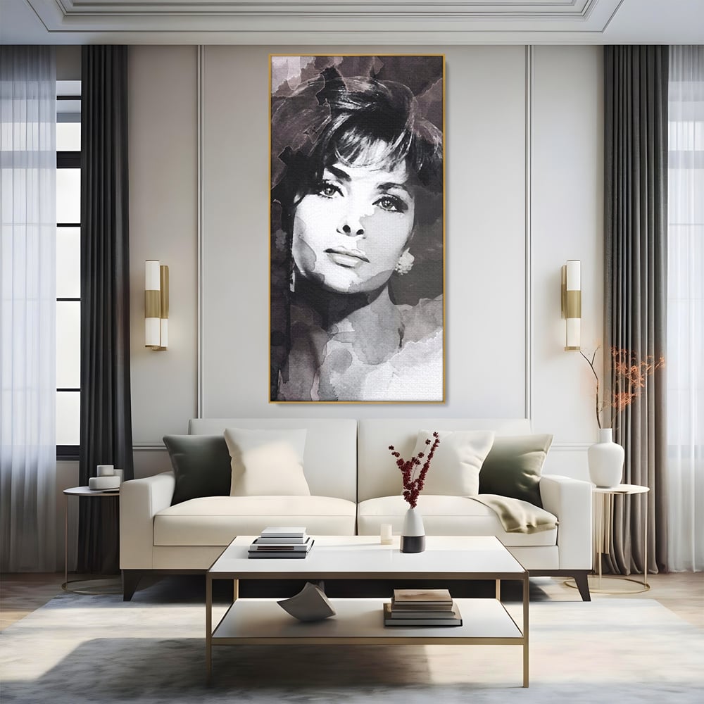 Tablou Canvas Premium LuxCanva® B1134, Diva Sophia Loren , Femeie, Living, Actrita, Italia, Fashion Icon, Dormitor, Celebritate, Oscar