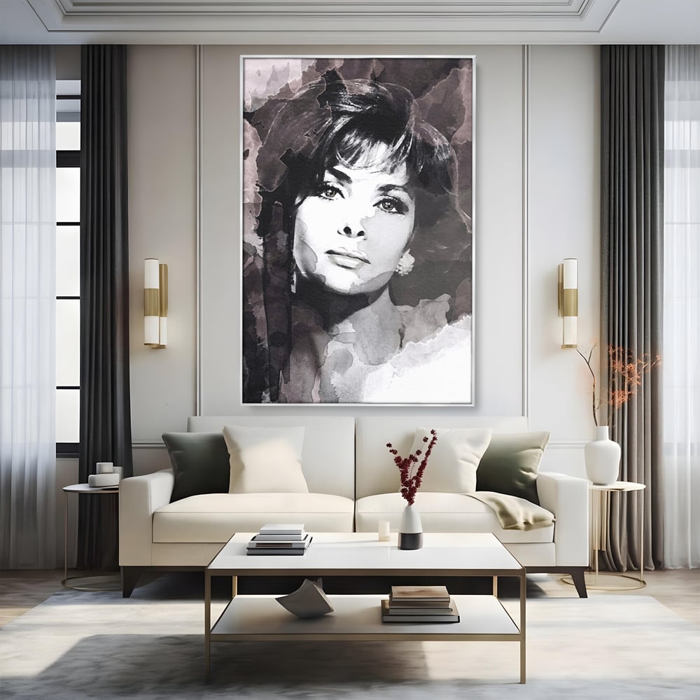 Tablou Canvas Premium LuxCanva® B1134, Diva Sophia Loren , Femeie, Living, Actrita, Italia, Fashion Icon, Dormitor, Celebritate, Oscar