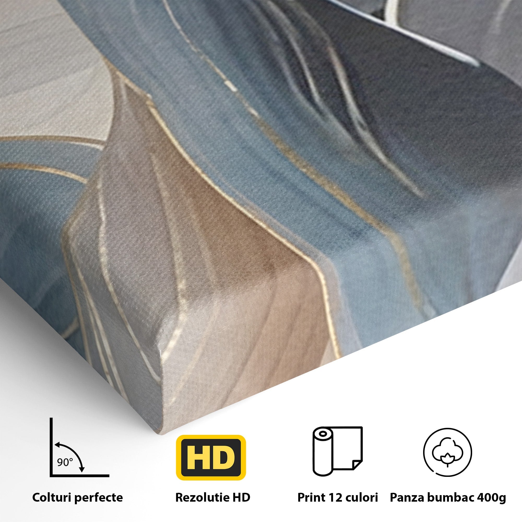 Set 2 Tablouri Canvas Premium LuxCanva® B2-1106, Pierdut In Pastel, Living, Abstract, Valuri, Culori Pastelate, Furtuna, Dormitor, Culori Vibrante