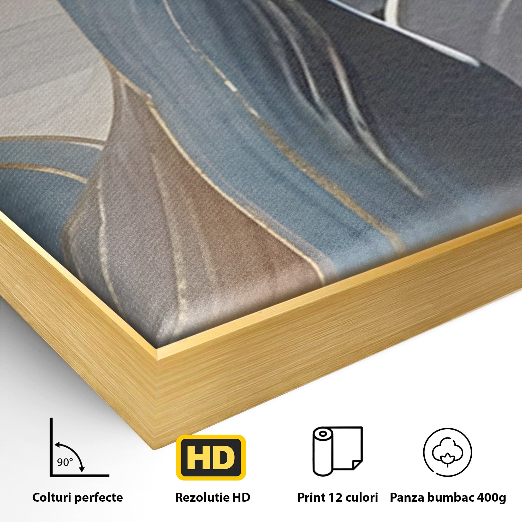 Set 2 Tablouri Canvas Premium LuxCanva® B2-1106, Pierdut In Pastel, Living, Abstract, Valuri, Culori Pastelate, Furtuna, Dormitor, Culori Vibrante