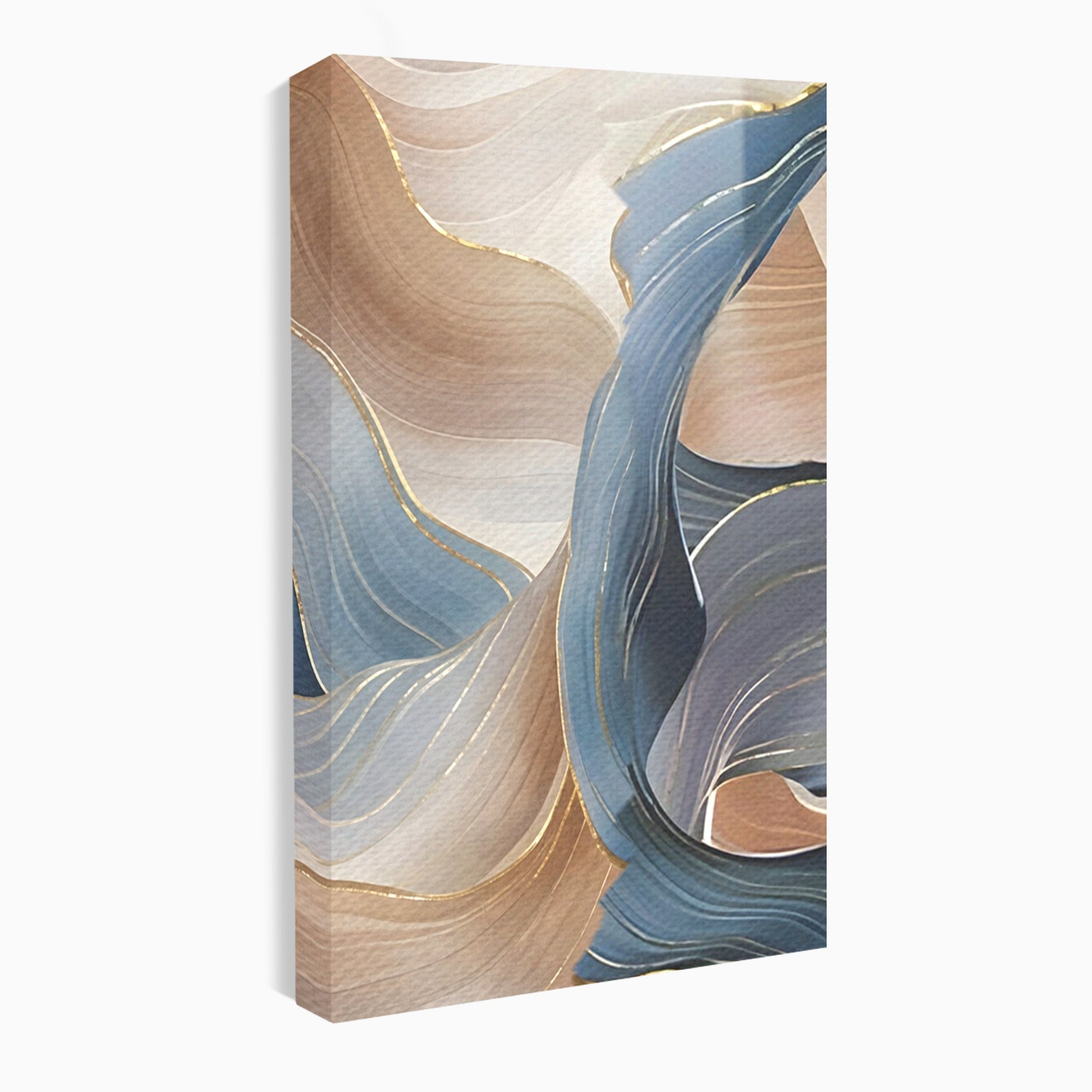 Set 2 Tablouri Canvas Premium LuxCanva® B2-1106, Pierdut In Pastel, Living, Abstract, Valuri, Culori Pastelate, Furtuna, Dormitor, Culori Vibrante
