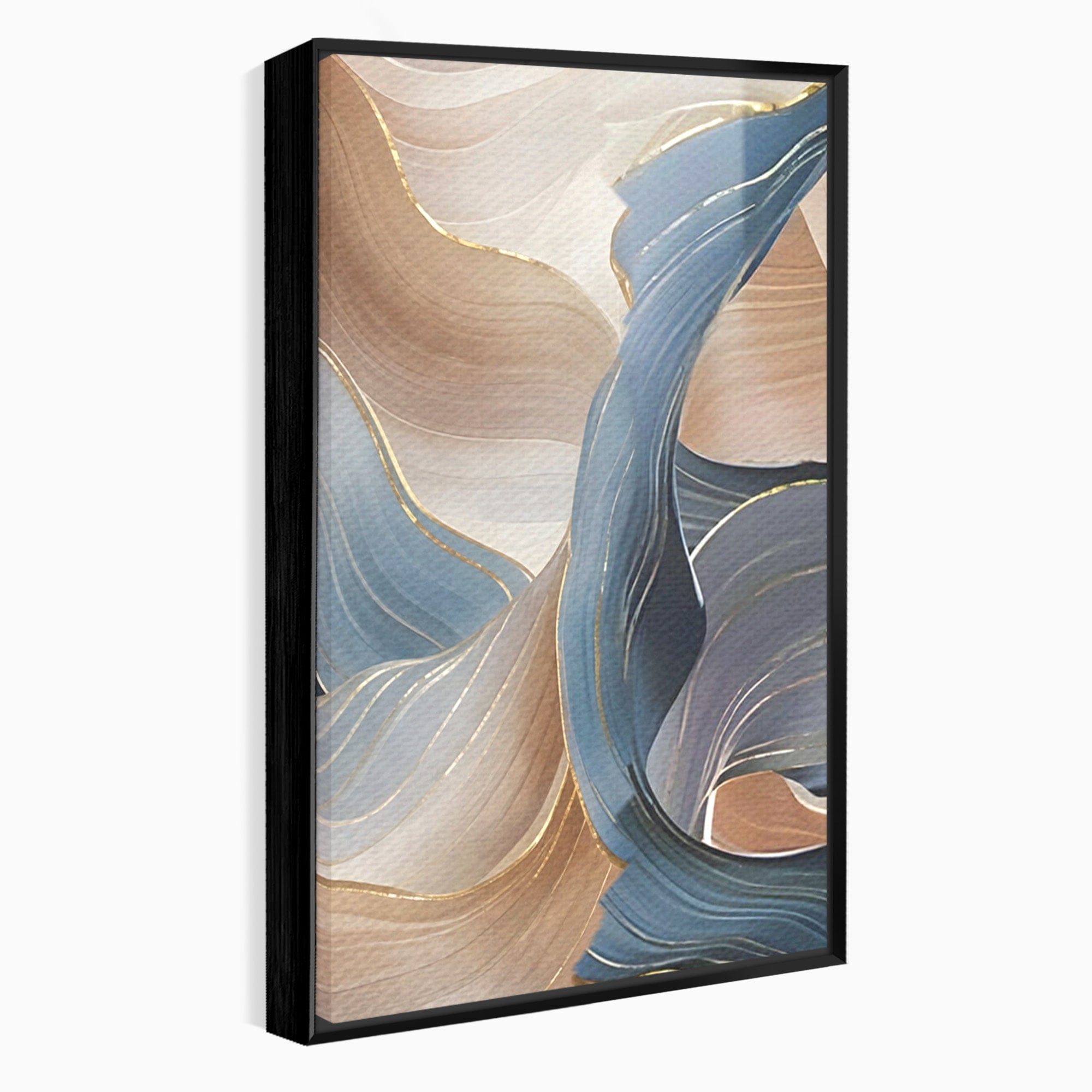Set 2 Tablouri Canvas Premium LuxCanva® B2-1106, Pierdut In Pastel, Living, Abstract, Valuri, Culori Pastelate, Furtuna, Dormitor, Culori Vibrante