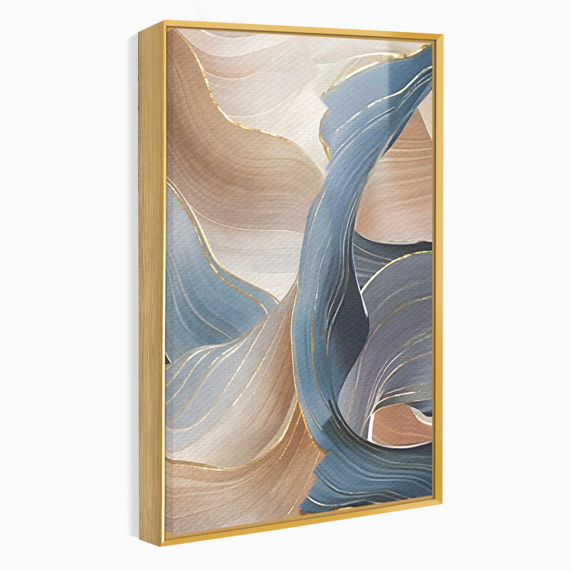 Set 2 Tablouri Canvas Premium LuxCanva® B2-1106, Pierdut In Pastel, Living, Abstract, Valuri, Culori Pastelate, Furtuna, Dormitor, Culori Vibrante