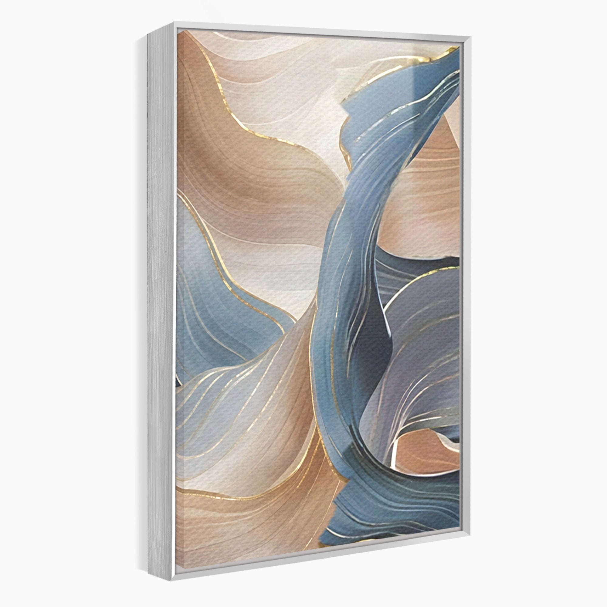 Set 2 Tablouri Canvas Premium LuxCanva® B2-1106, Pierdut In Pastel, Living, Abstract, Valuri, Culori Pastelate, Furtuna, Dormitor, Culori Vibrante