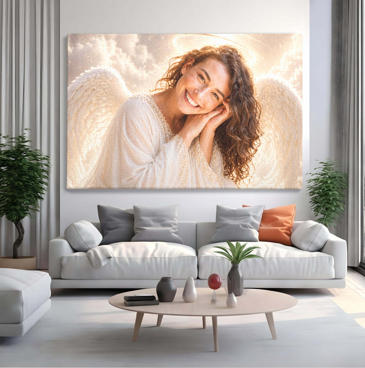 Tablou Personalizat Angel | Cadou emotional | Orizontal Landscape
