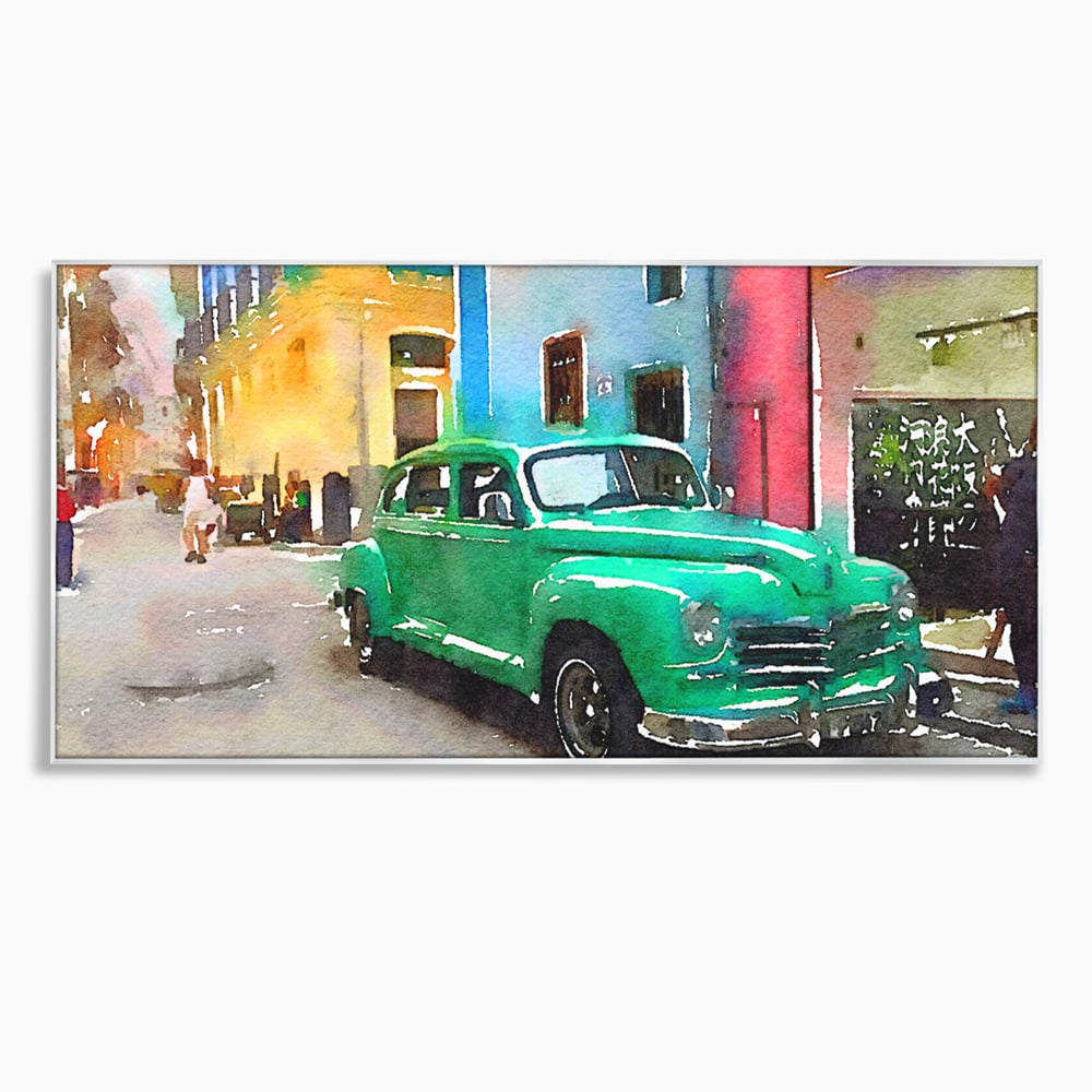 Tablou Canvas Premium LuxCanva® C1003, Old Car , Living, Strada, Vacanta, Masina, Camera Copil, Culori Vibrante