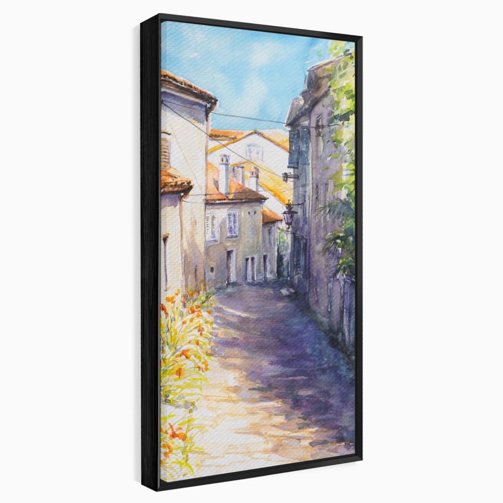 Tablou Canvas Premium LuxCanva® C1004 Alee Insorita , Living, Strada, Vacanta, Excursie, Culori Vibrante