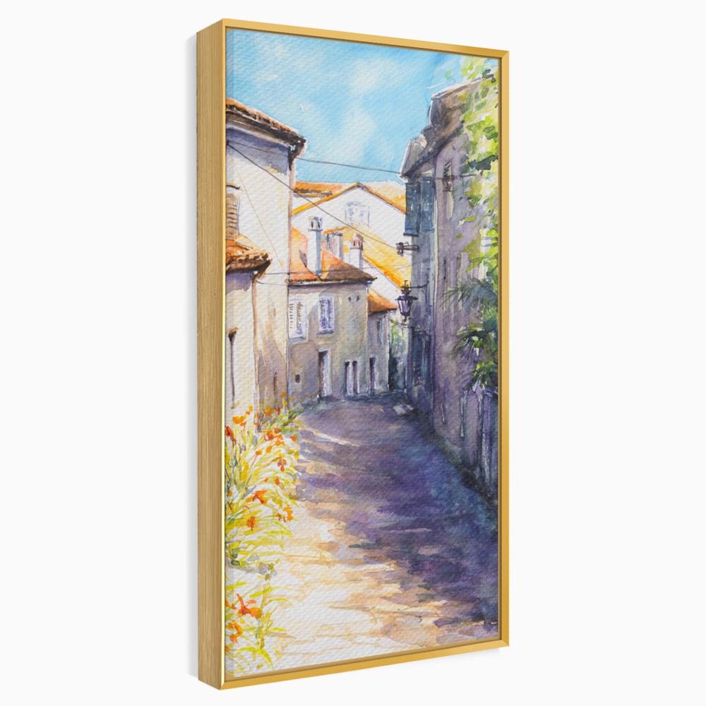 Tablou Canvas Premium LuxCanva® C1004 Alee Insorita , Living, Strada, Vacanta, Excursie, Culori Vibrante