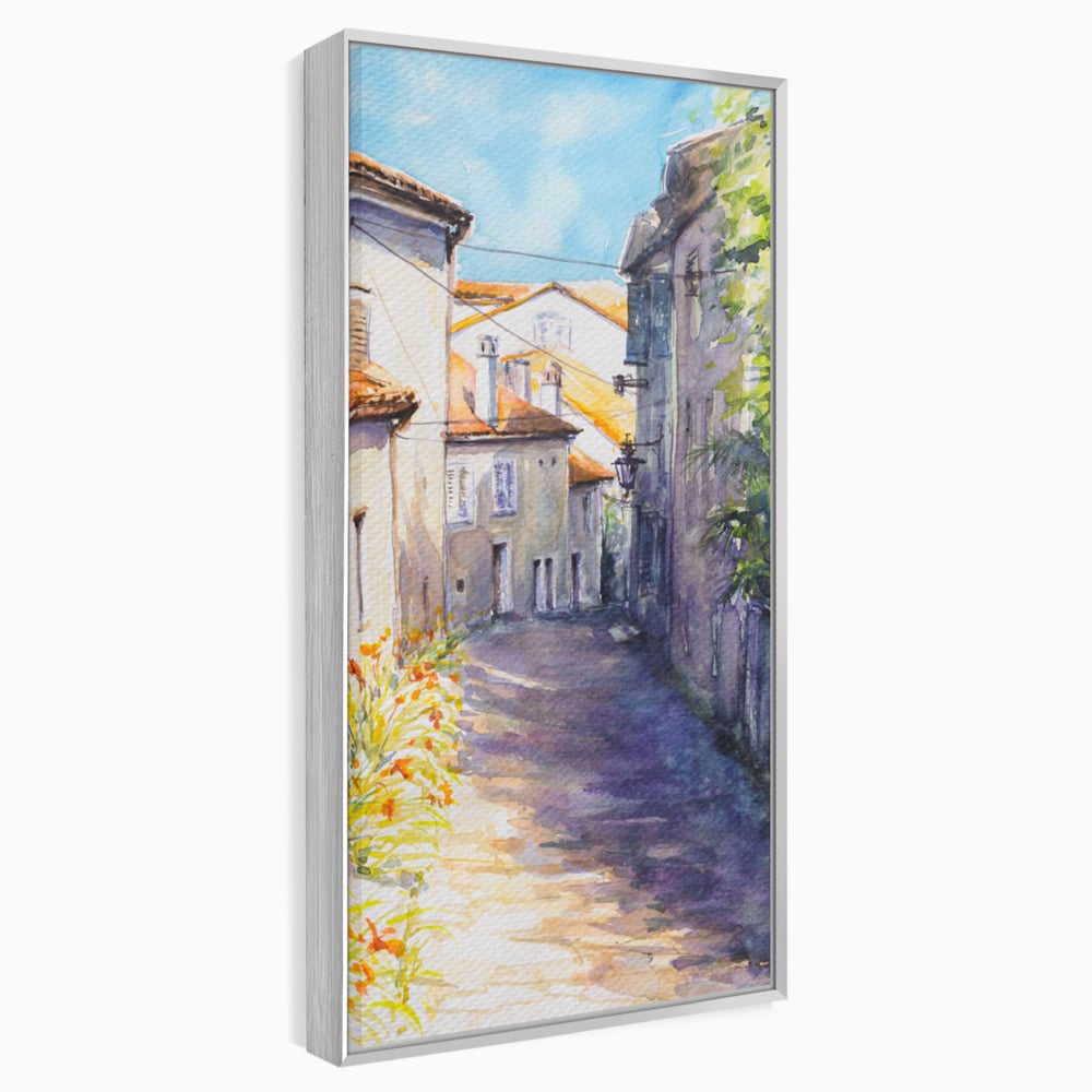 Tablou Canvas Premium LuxCanva® C1004 Alee Insorita , Living, Strada, Vacanta, Excursie, Culori Vibrante