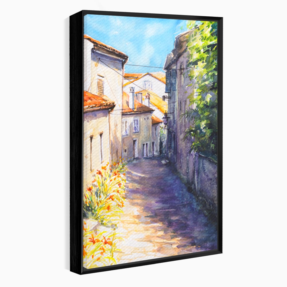 Tablou Canvas Premium LuxCanva® C1004 Alee Insorita , Living, Strada, Vacanta, Excursie, Culori Vibrante