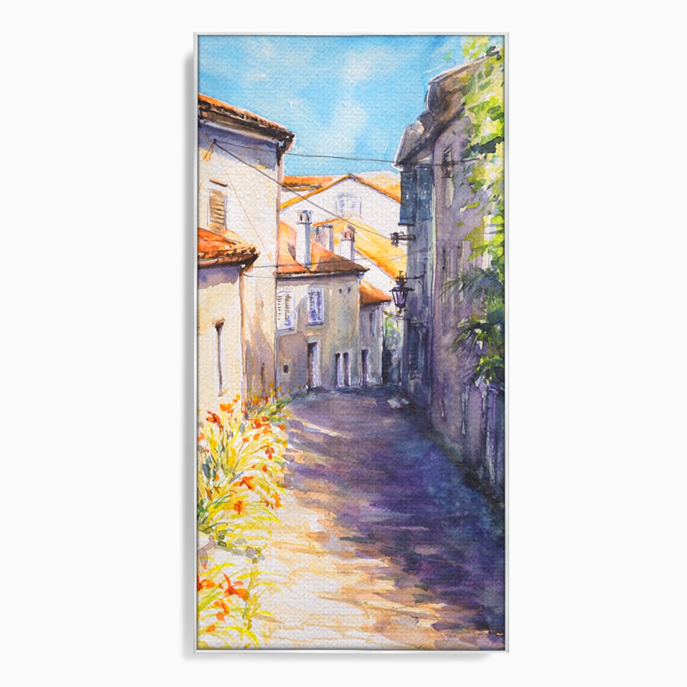 Tablou Canvas Premium LuxCanva® C1004 Alee Insorita , Living, Strada, Vacanta, Excursie, Culori Vibrante