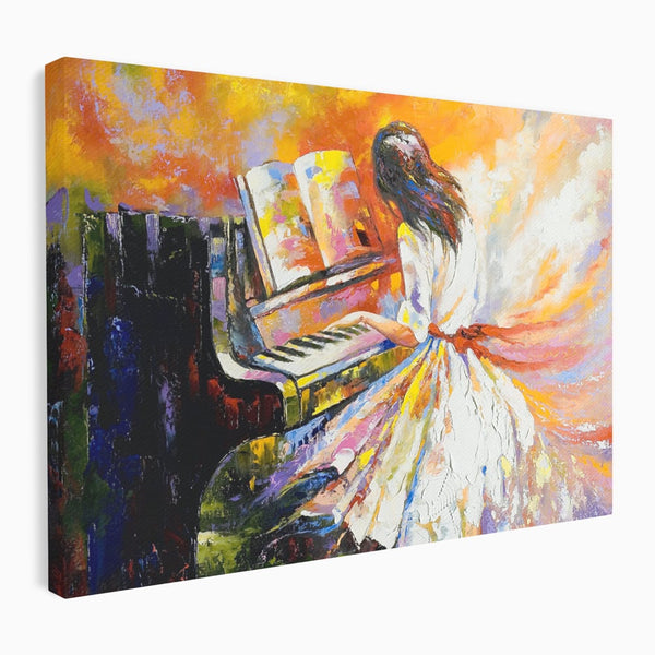 Leinwandbilder Leinwandbilder Premium LuxCanva® C1008, Konzert Klavier, Wohnen, Kinderzimmer, Entspannend, Lebendige Farben