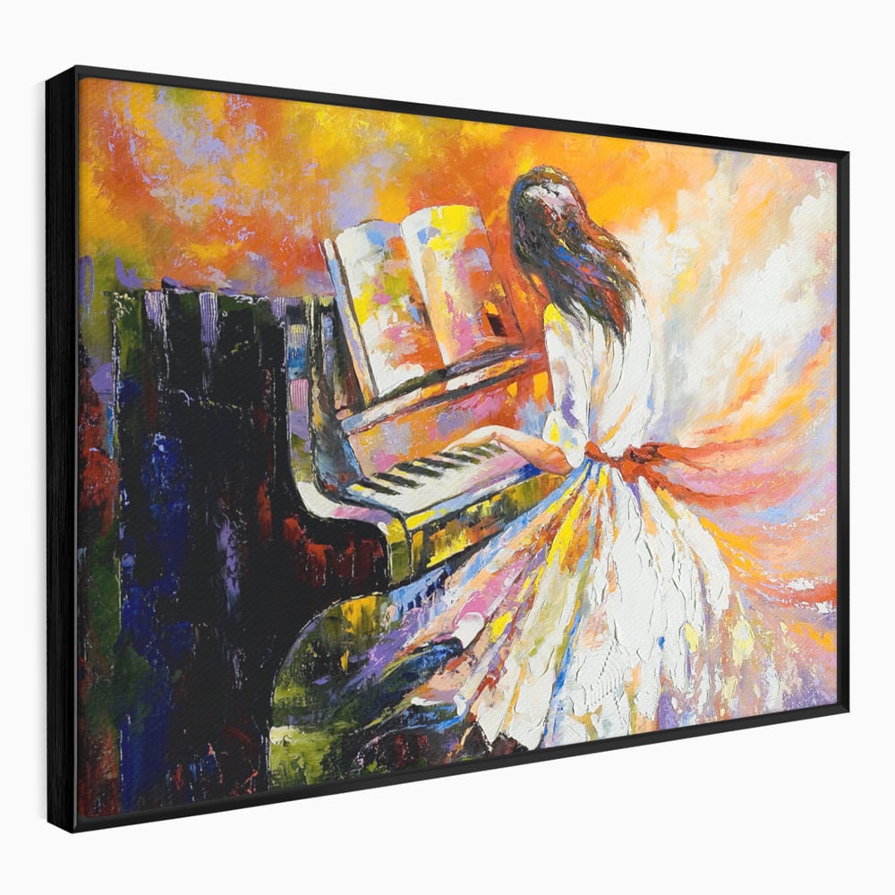 Leinwandbilder Leinwandbilder Premium LuxCanva® C1008, Konzert Klavier, Wohnen, Kinderzimmer, Entspannend, Lebendige Farben