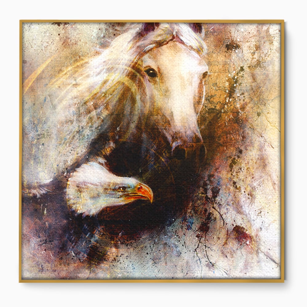 Tablou Canvas Premium LuxCanva® C1011, Privirea Animalelor ,  Living, Dormitor, Birou, Relaxare, Culori Vibrante
