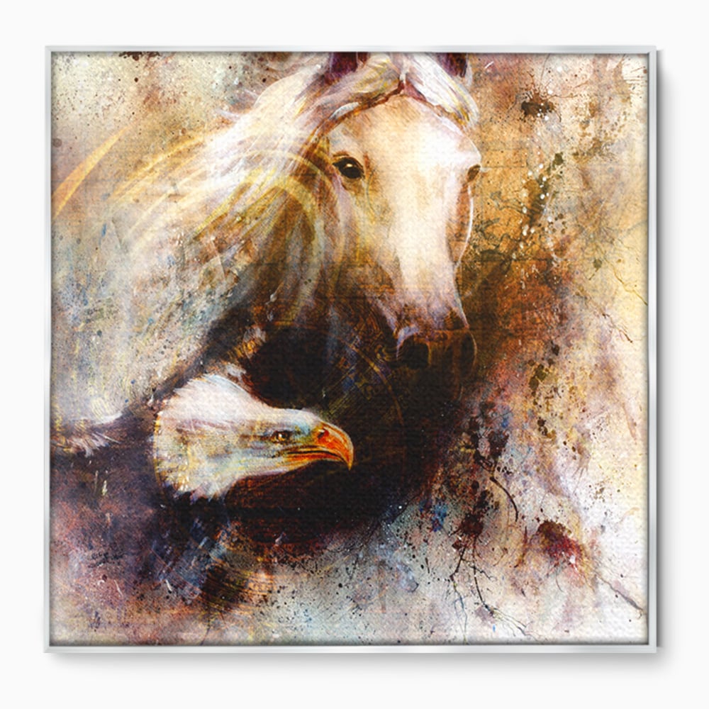 Tablou Canvas Premium LuxCanva® C1011, Privirea Animalelor ,  Living, Dormitor, Birou, Relaxare, Culori Vibrante
